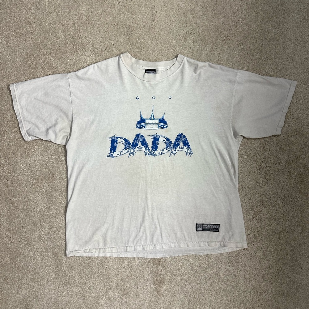 Vintage Dada Damani Supreme Kings Crown White Tee Shirt Size 2XL Y2K